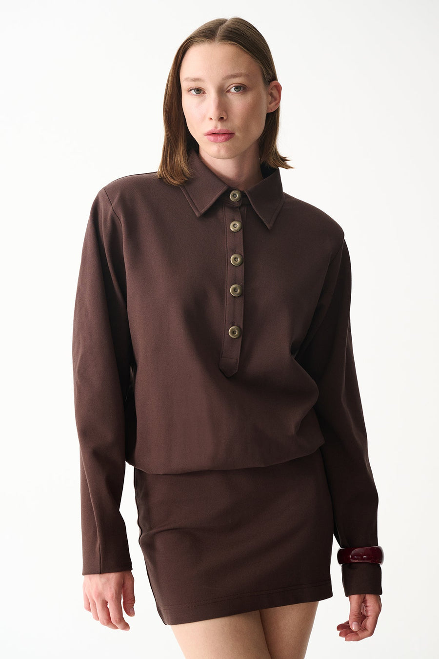 LUCKY DRESS / BROWN
