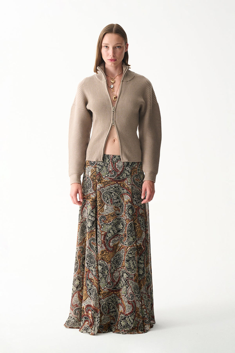 DONA KNIT SWEATER / STONE COLOR