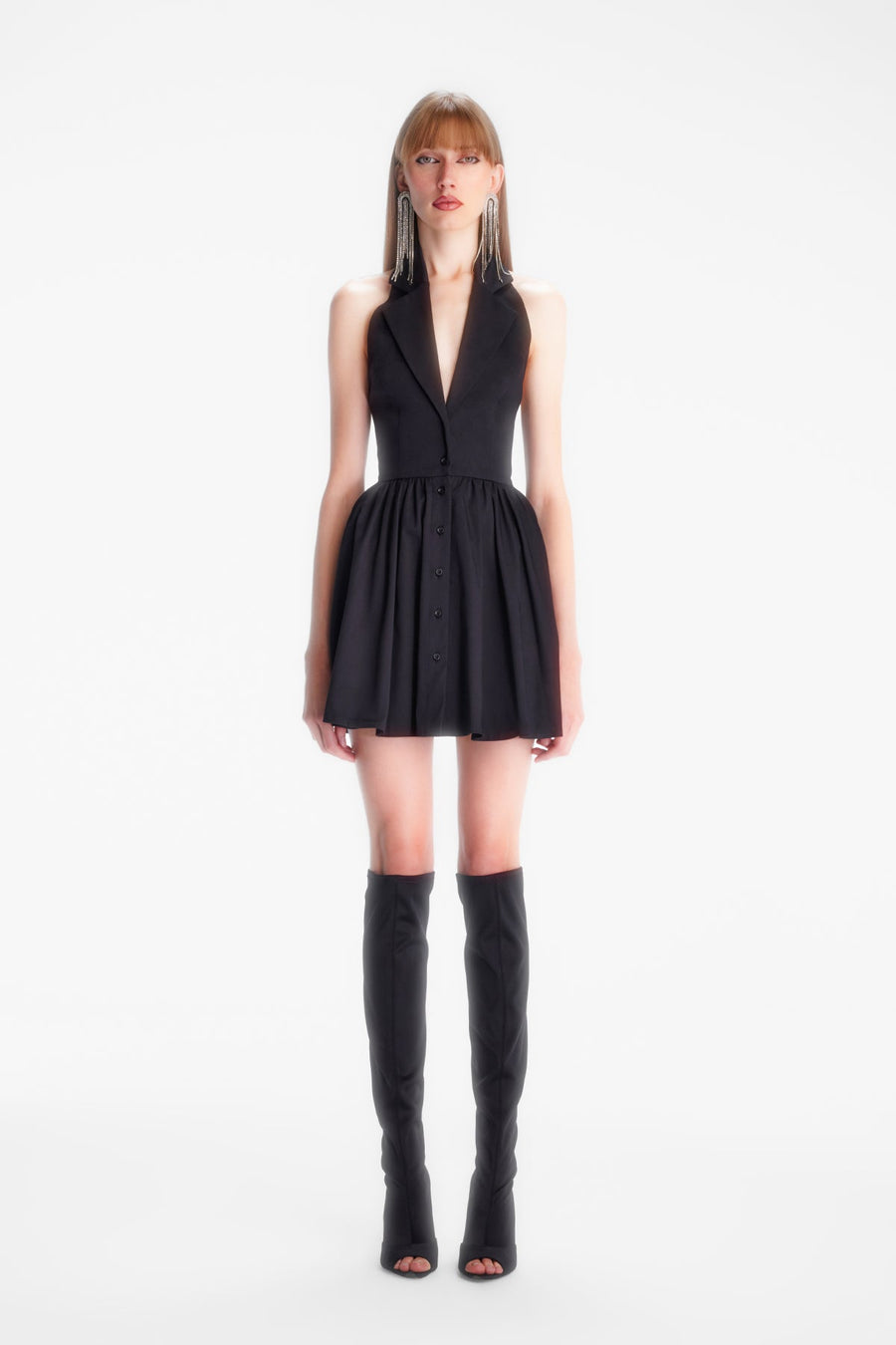 SUNRAY MINI DRESS / BLACK