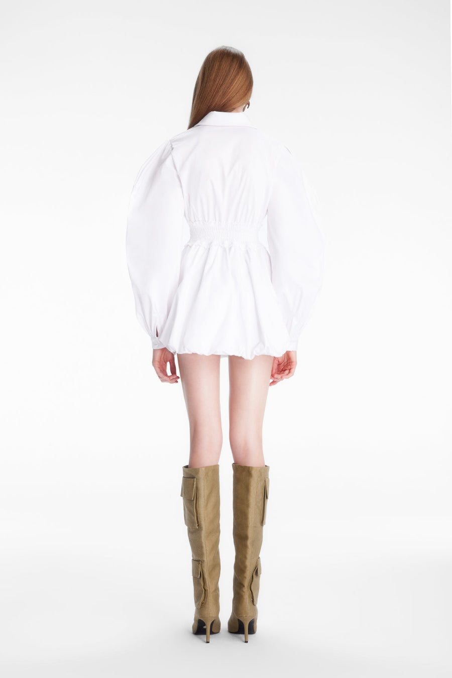 MALLORY SHIRT DRESS / WHITE