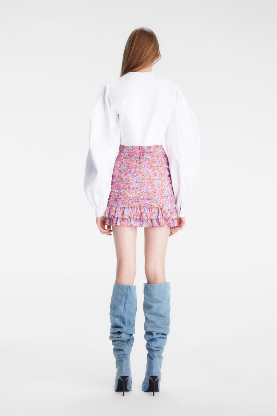 KIKI BALOON SLEEVED SHIRT / WHITE