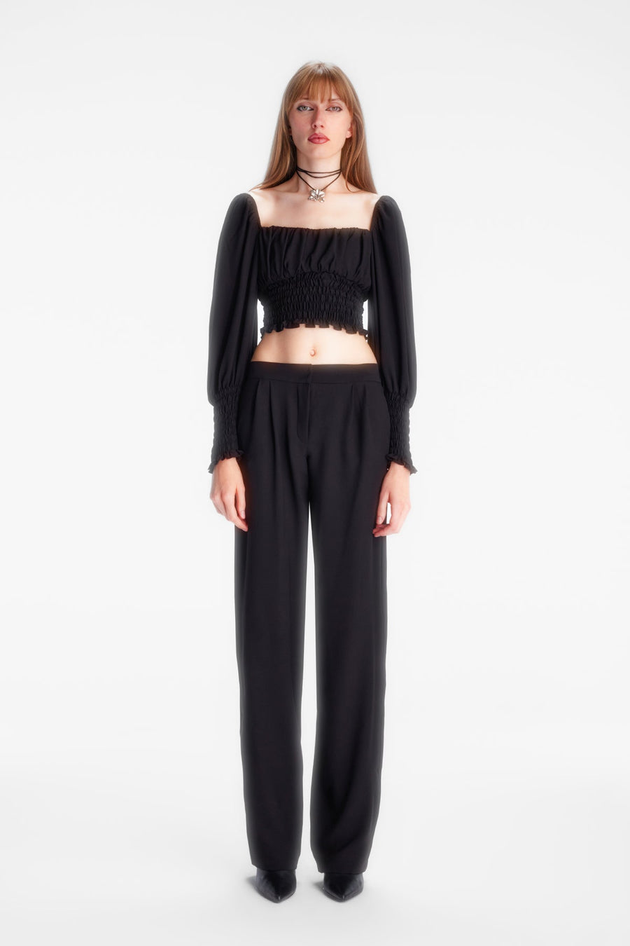 NOLINA TROUSERS / BLACK