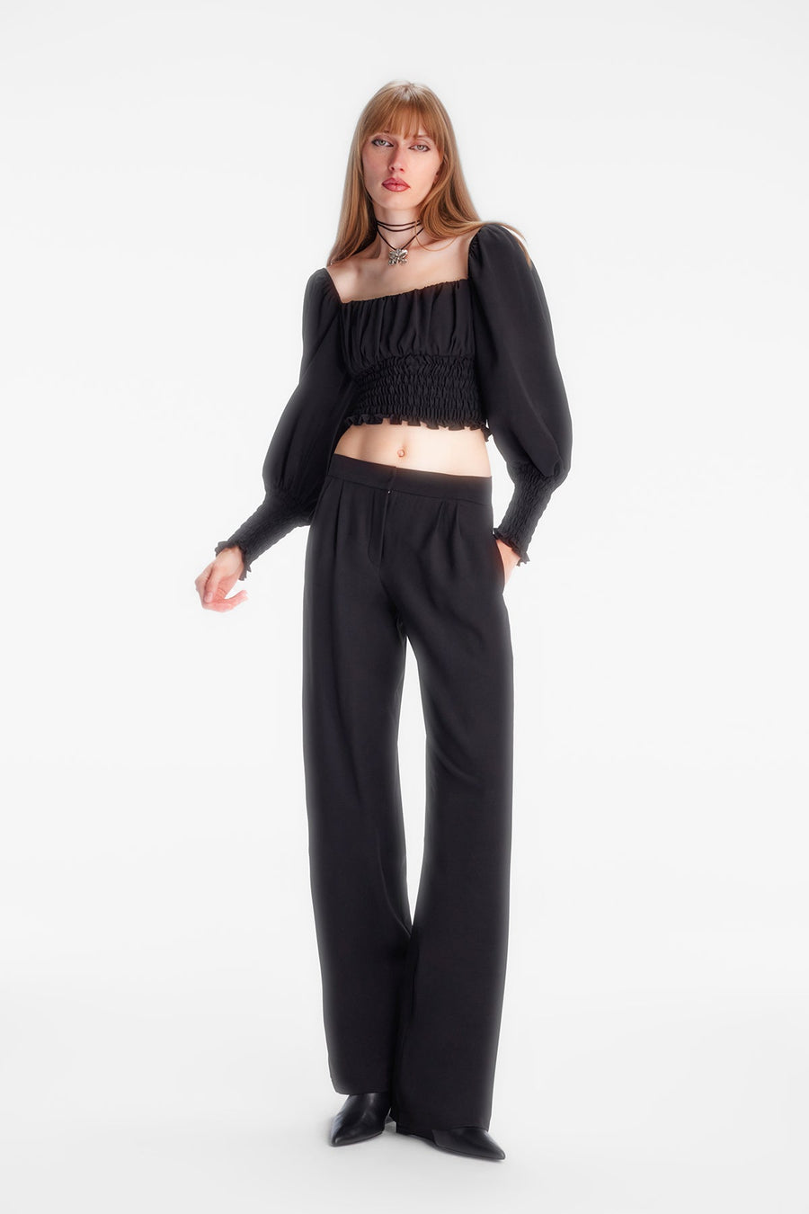 NOLINA TROUSERS / BLACK