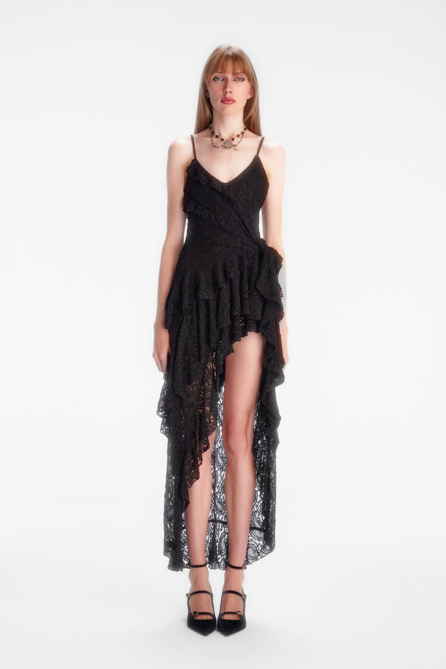 CARMEN LACE DRESS / BLACK