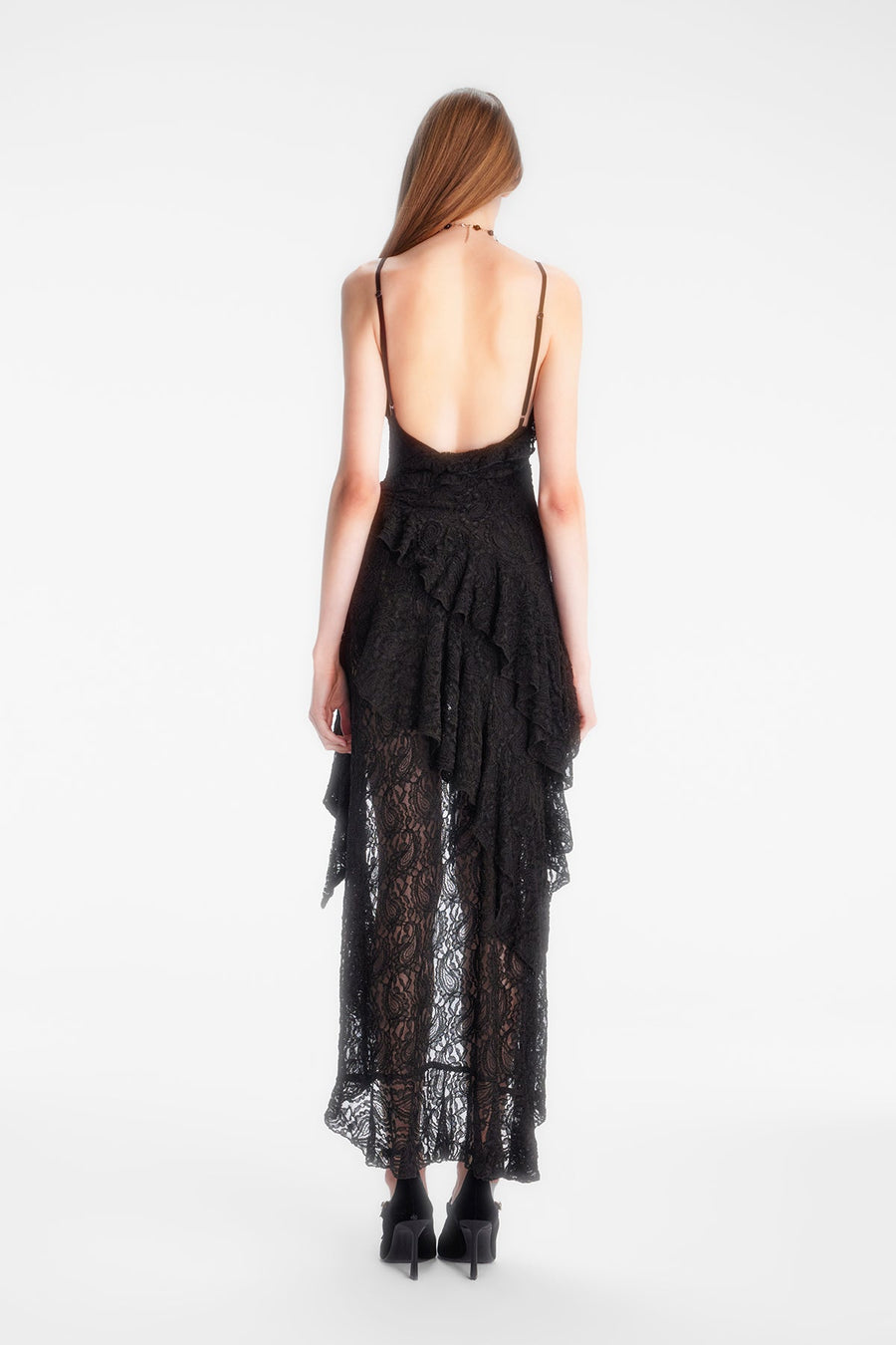 CARMEN LACE DRESS / BLACK