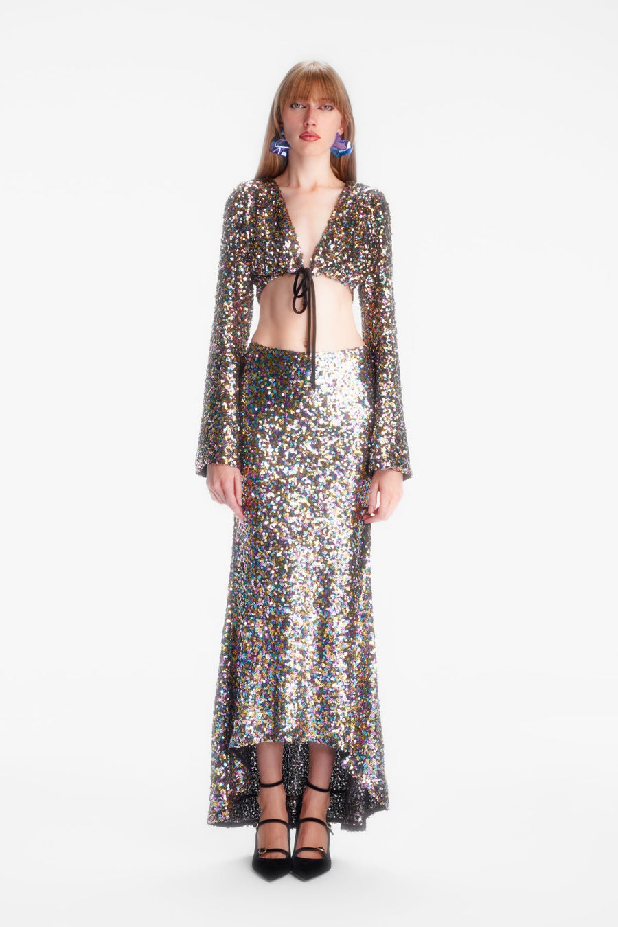 MISTY SKIRT / BLACK SEQUIN