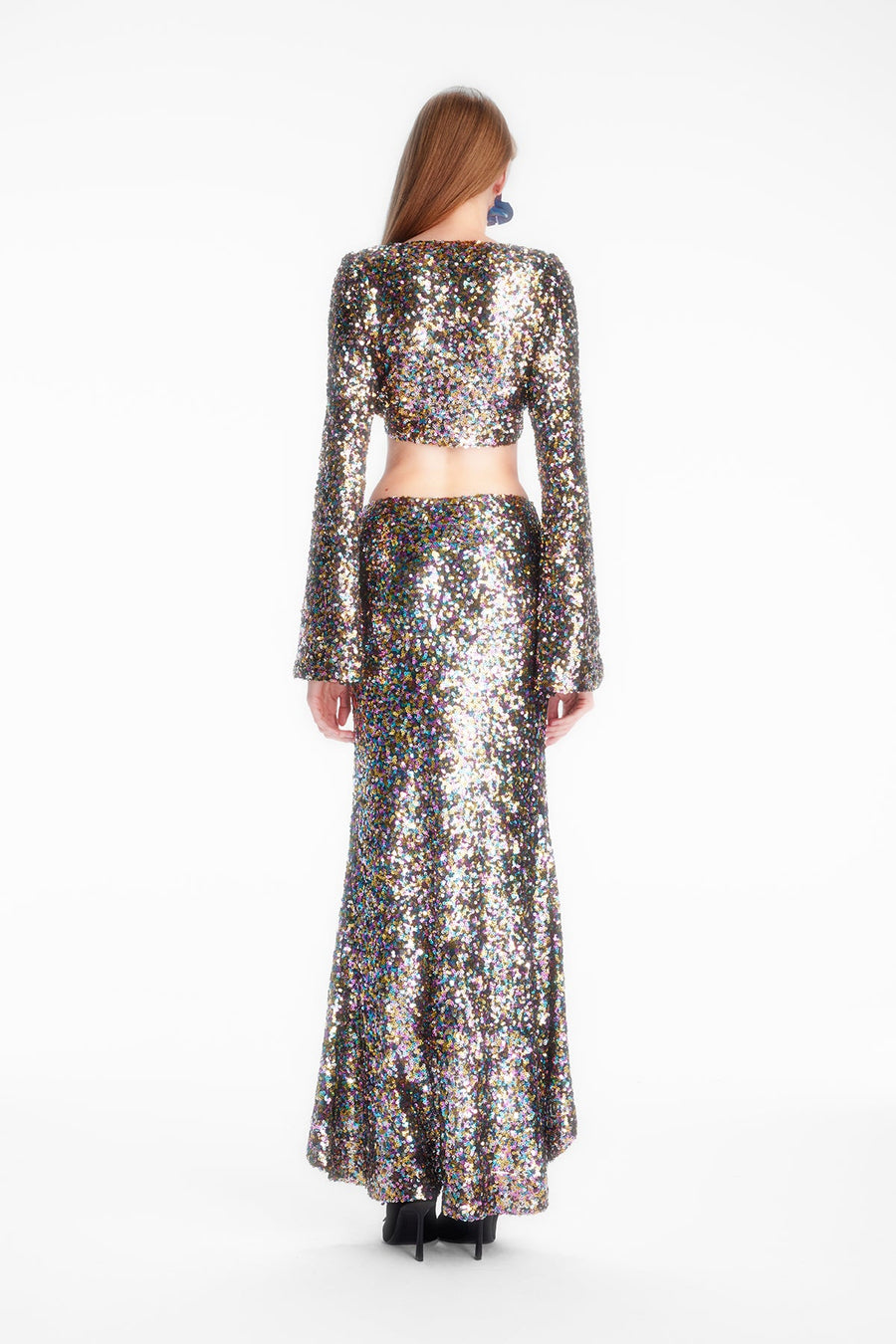 MISTY SKIRT / BLACK SEQUIN