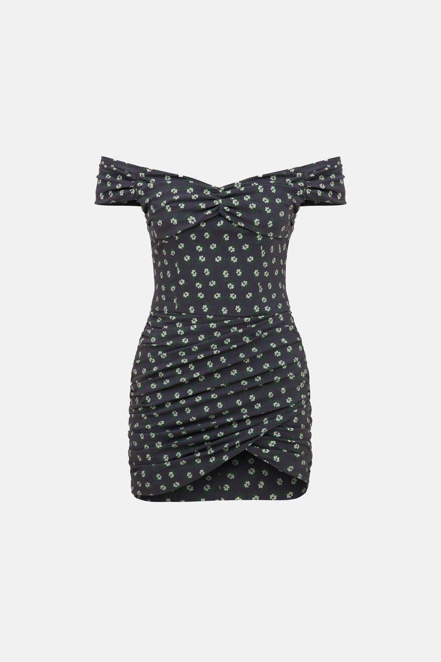 NYLA DRESS / NAVY BLUE PATTERNED