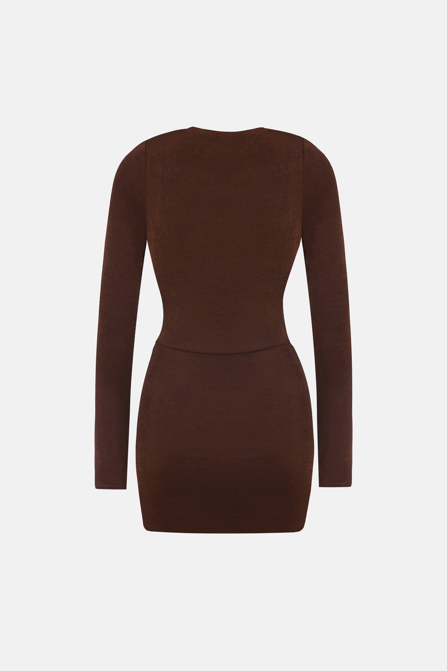 DEAR COWL NECK DRESS / BROWN