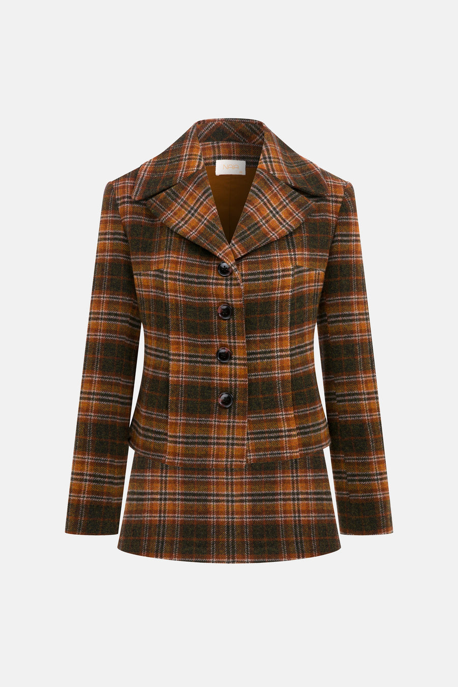 NANCY JACKET / BROWN PLAID