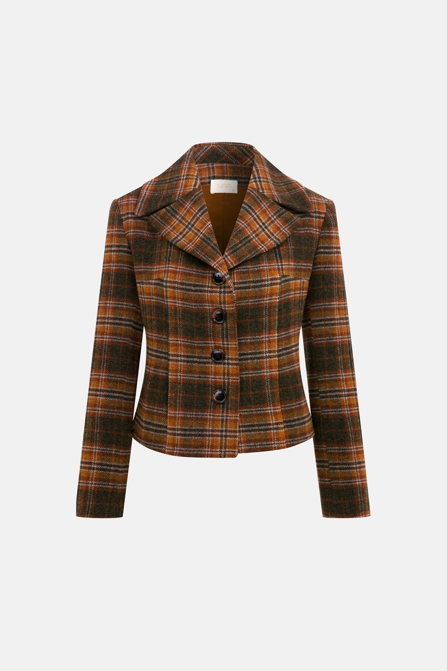 NANCY JACKET / BROWN PLAID