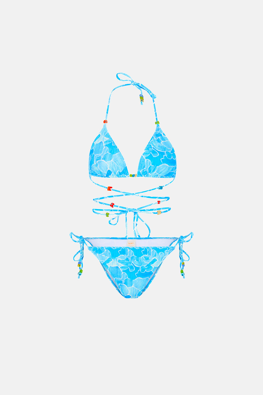 CALYPSO BEADED BIKINI / AQUAMARINE