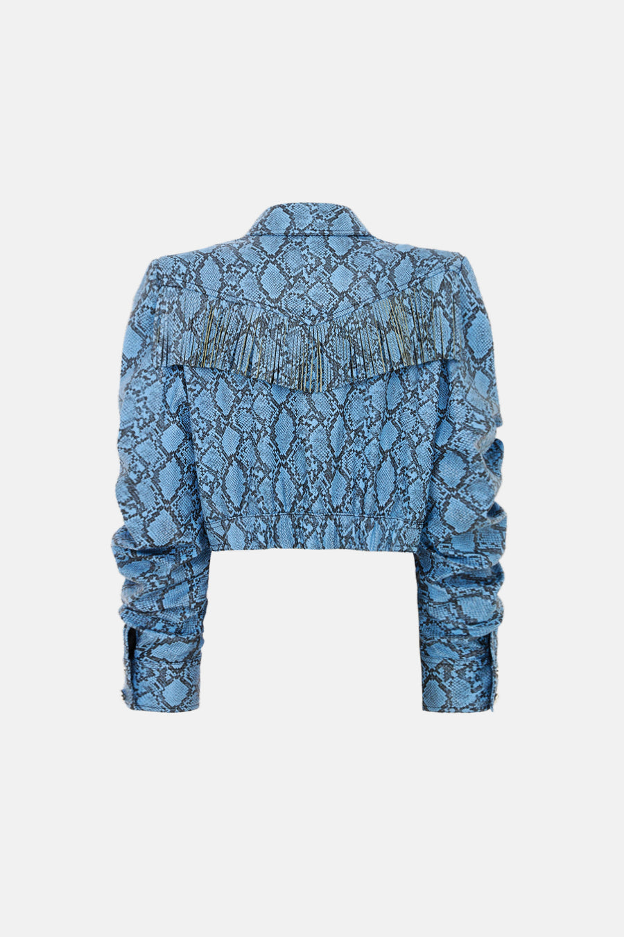 WINDSONG BOMBER JACKET / BLUE SNAKE PATTERN