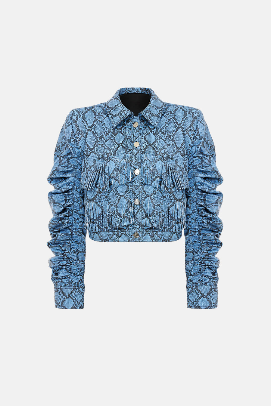 WINDSONG BOMBER JACKET / BLUE SNAKE PATTERN