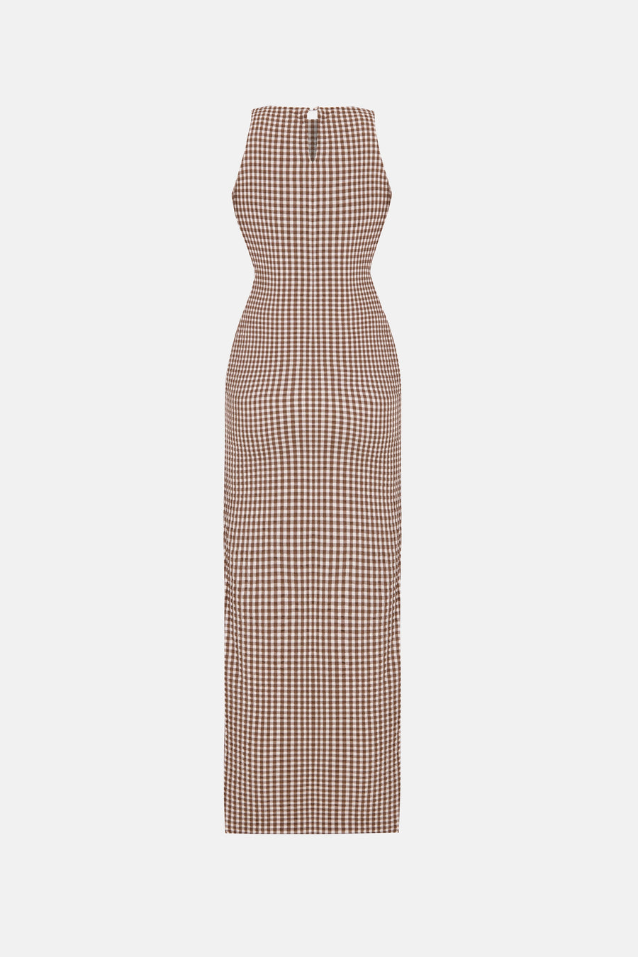 PARISA DRESS / BROWN PINSTRIPE