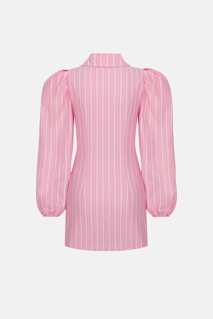 AMBER SHIRT DRESS / PINK STRIPED