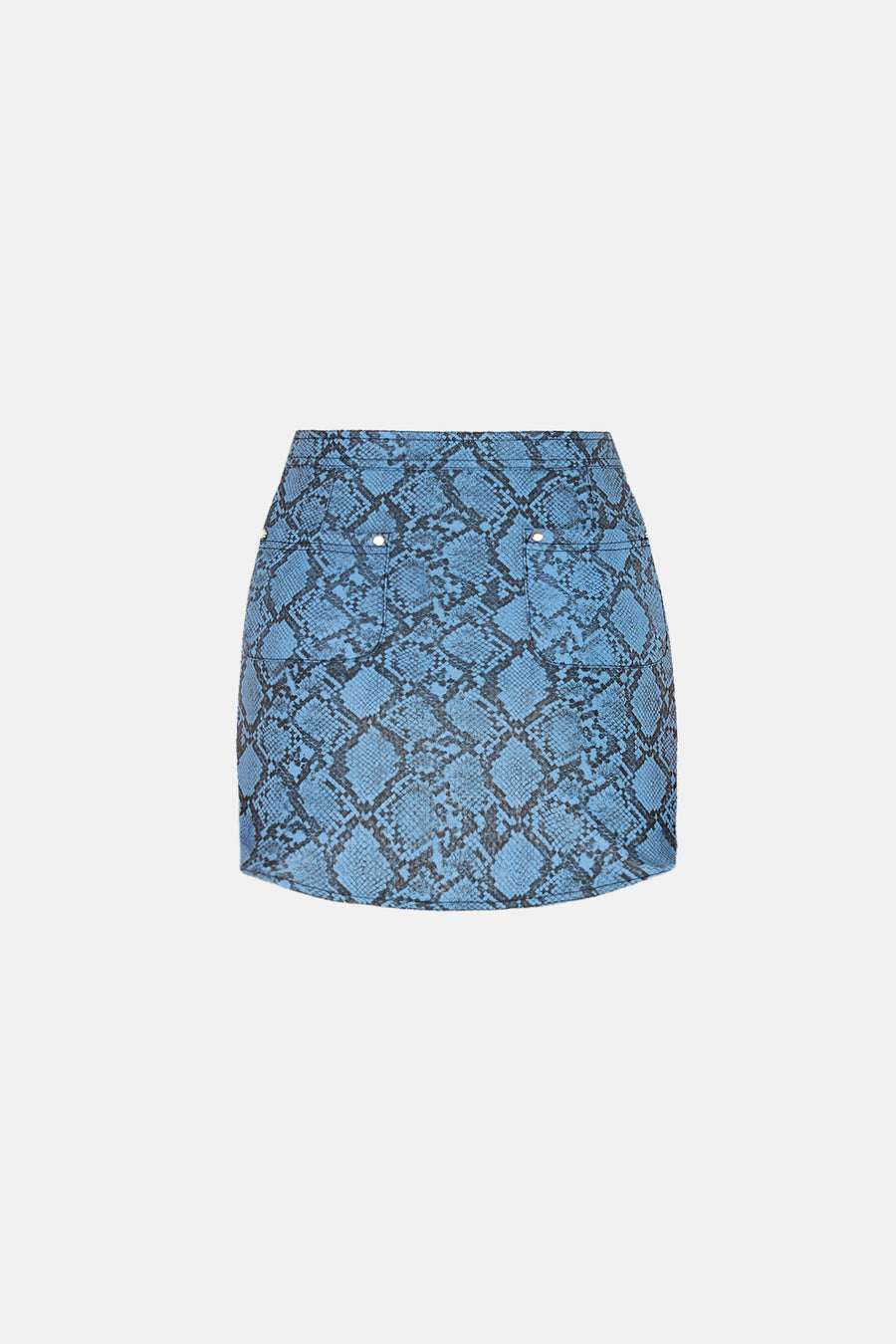 WINDSONG MINI SKIRT / BLUE SNAKE PATTERN