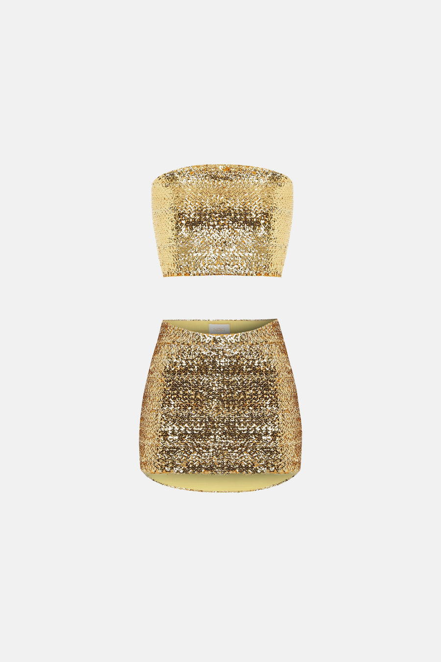 KIRA MINI SKIRT / GOLD SEQUIN