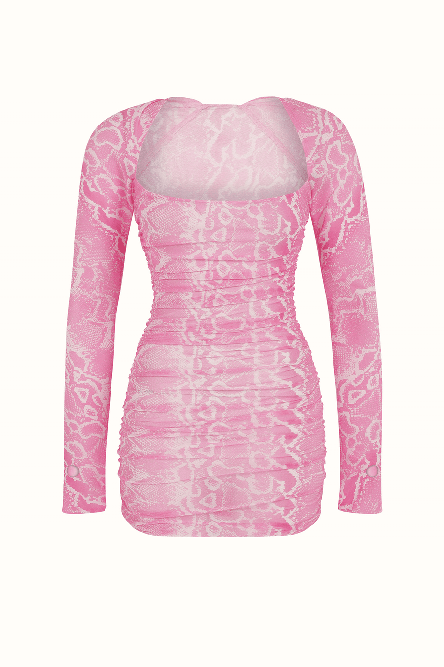 Regina Elbise / Pembe Yılan Desenli - NAIA ISTANBUL Shop Online