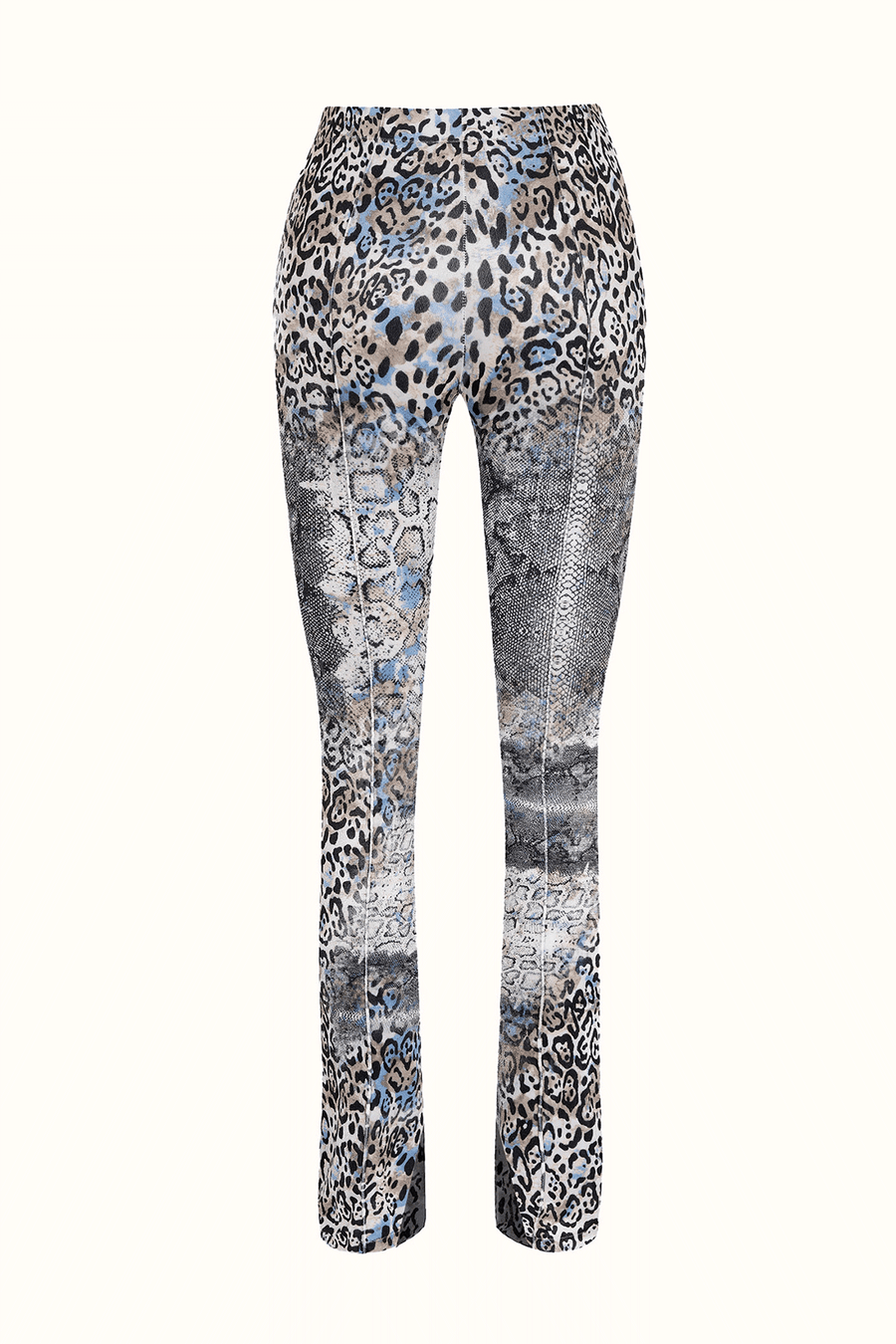 Nagiri Kadife Pantolon / Gri Leopar Desenli - NAIA ISTANBUL Shop Online