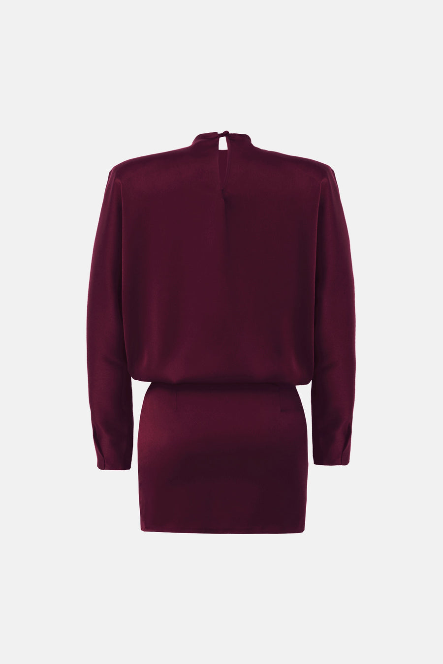 AMORE SATIN DRESS / BORDEAUX