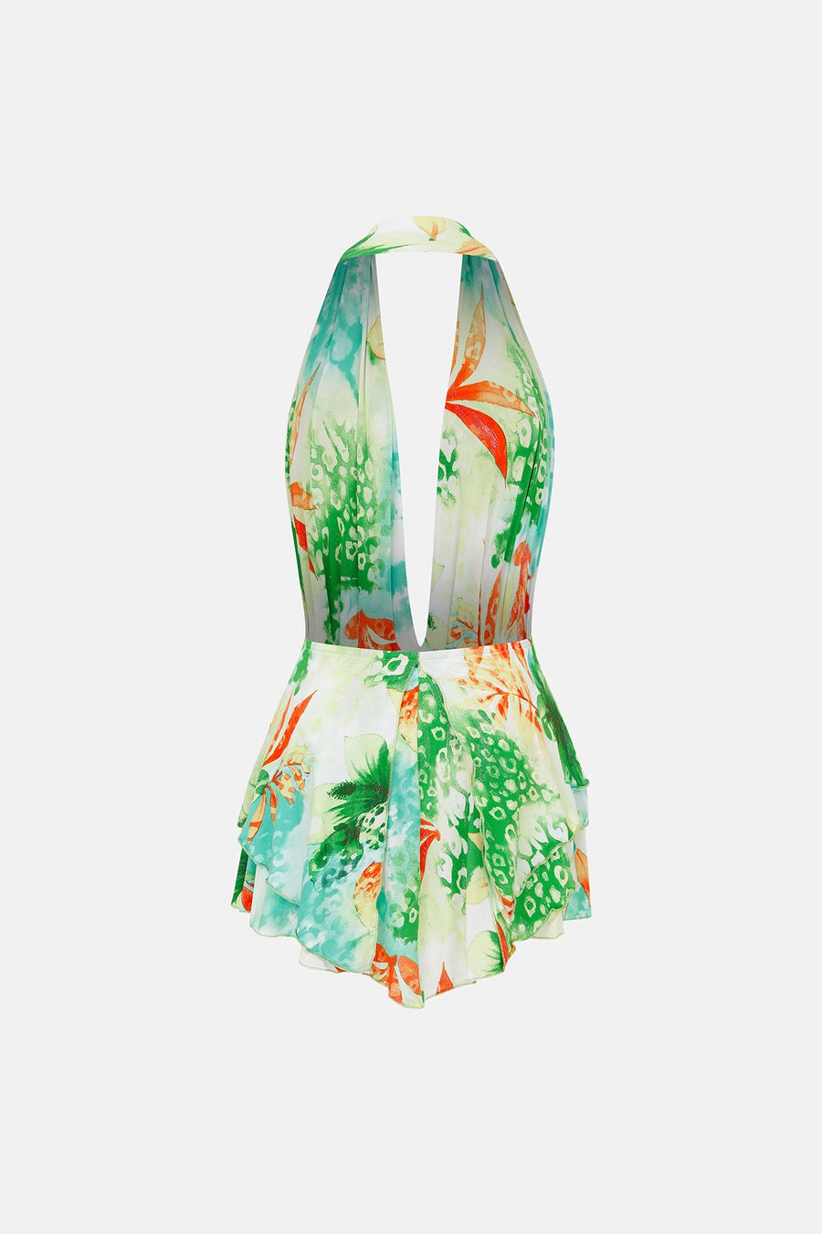 PIXIE DRESS / GREEN JUNGLE PATTERN