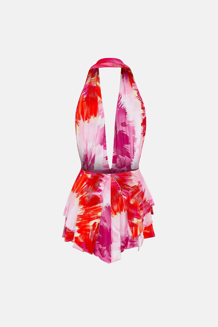 PIXIE DRESS / PINK FLORAL PATTERN