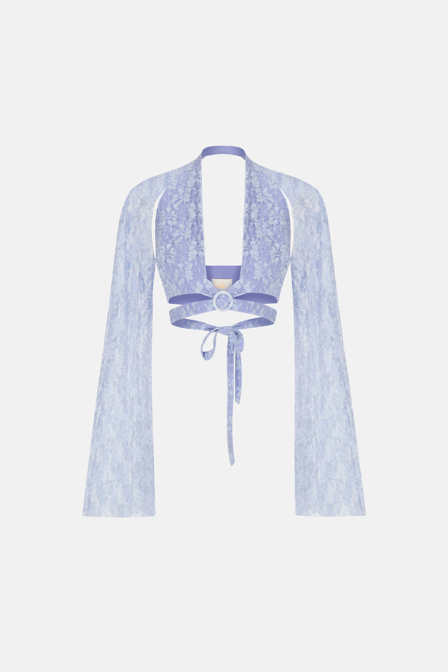 LUNA CROP BLOUSE / LILAC LACE