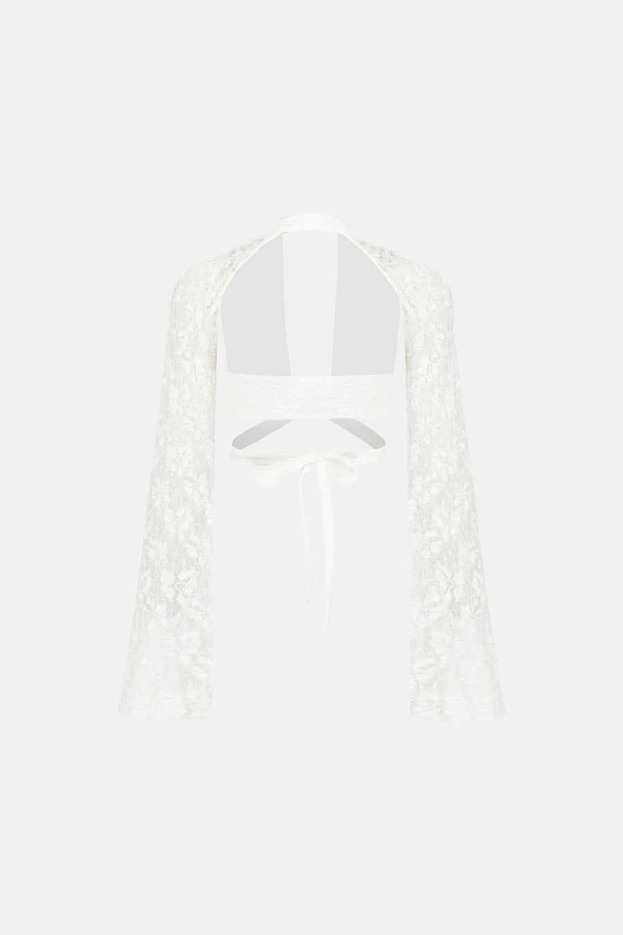 LUNA CROP BLOUSE / WHITE LACE