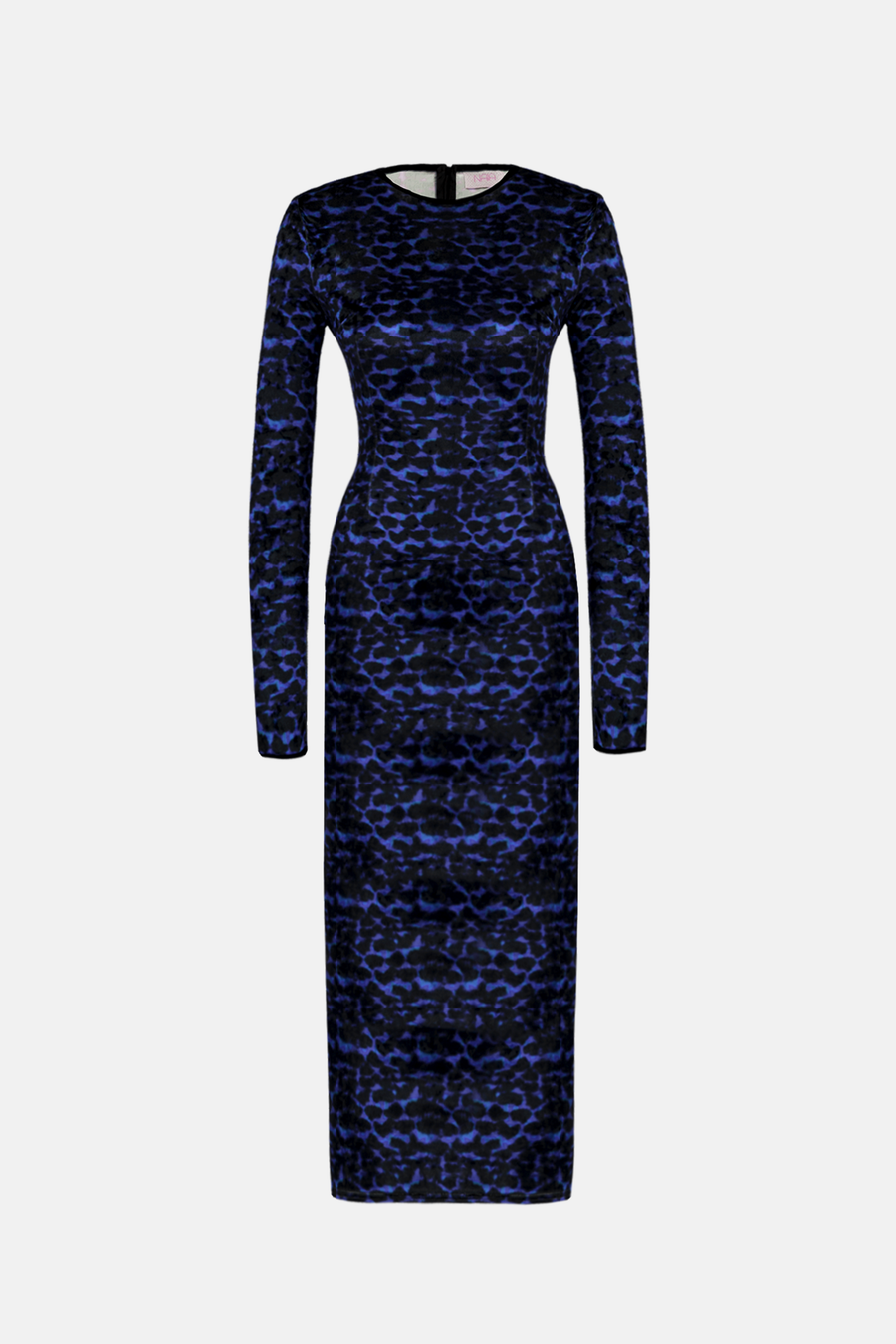 CRUELLA MAXI DRESS / MIDNIGHT BLUE LEOPARD