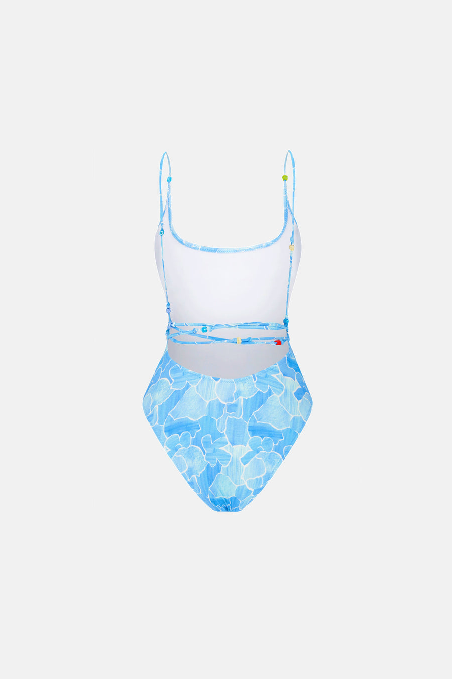 LEONITA BEADED SWIMSUIT / AQUAMARIN PATTERN