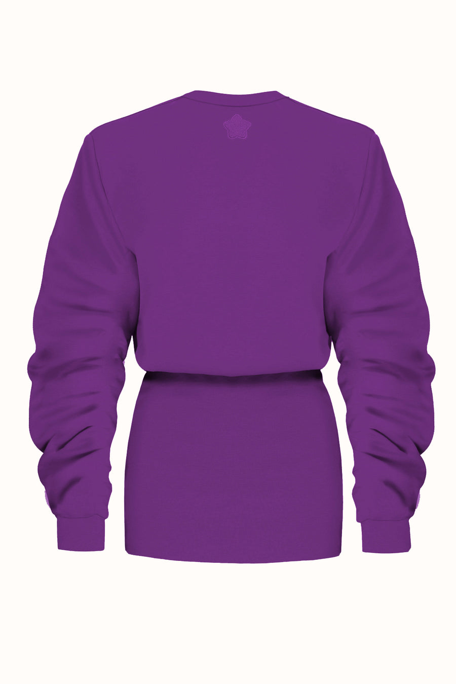 MIU SWEATSHIRT DRESS / PURPLE