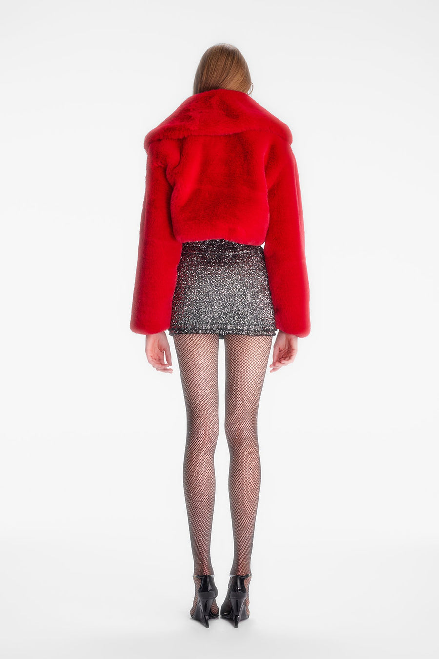 DIVA FUR COAT / RED