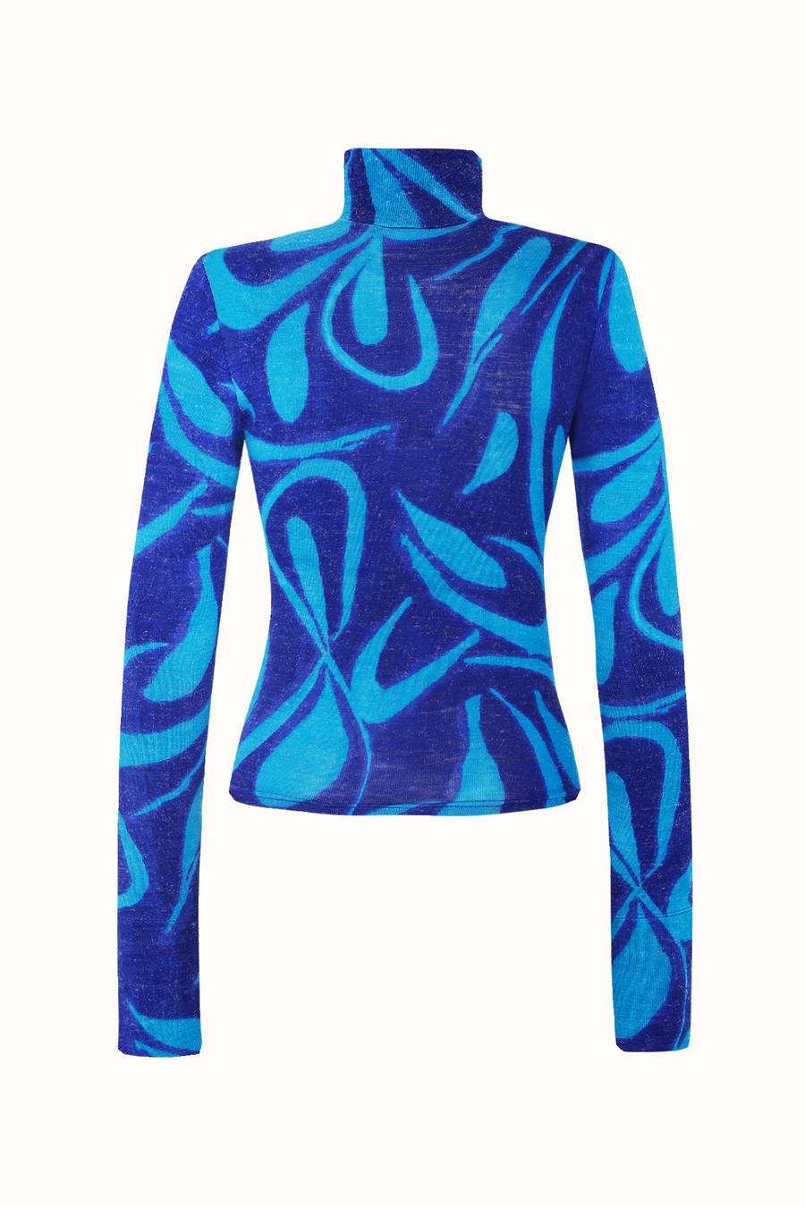 NO DRAMA PULLOVER / BLUE PATTERNED