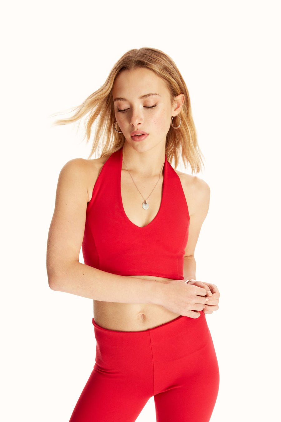 MUSE CROP TOP / RED