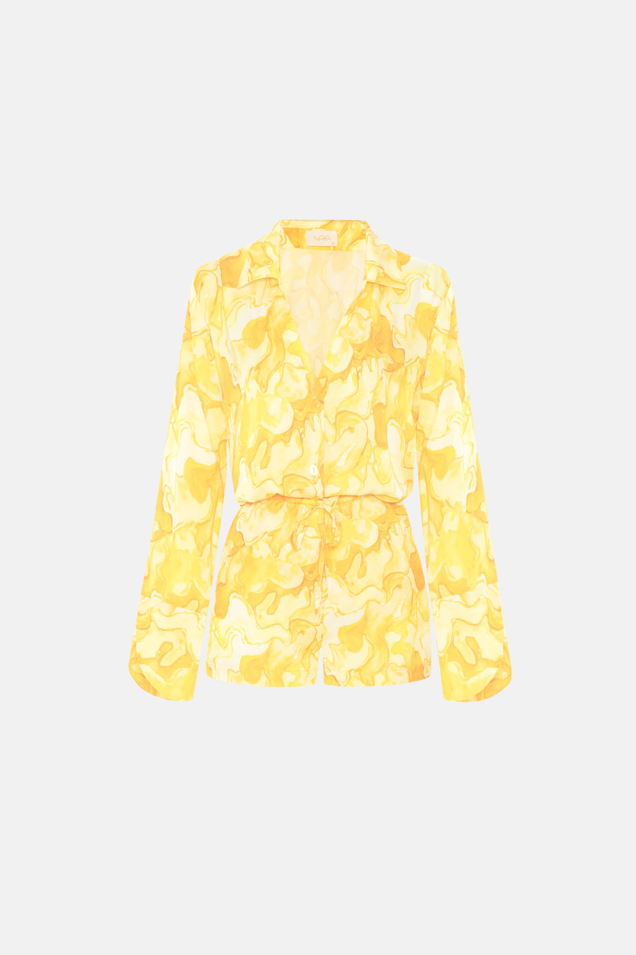 AURA SHORTS SET / YELLOW PATTERNED