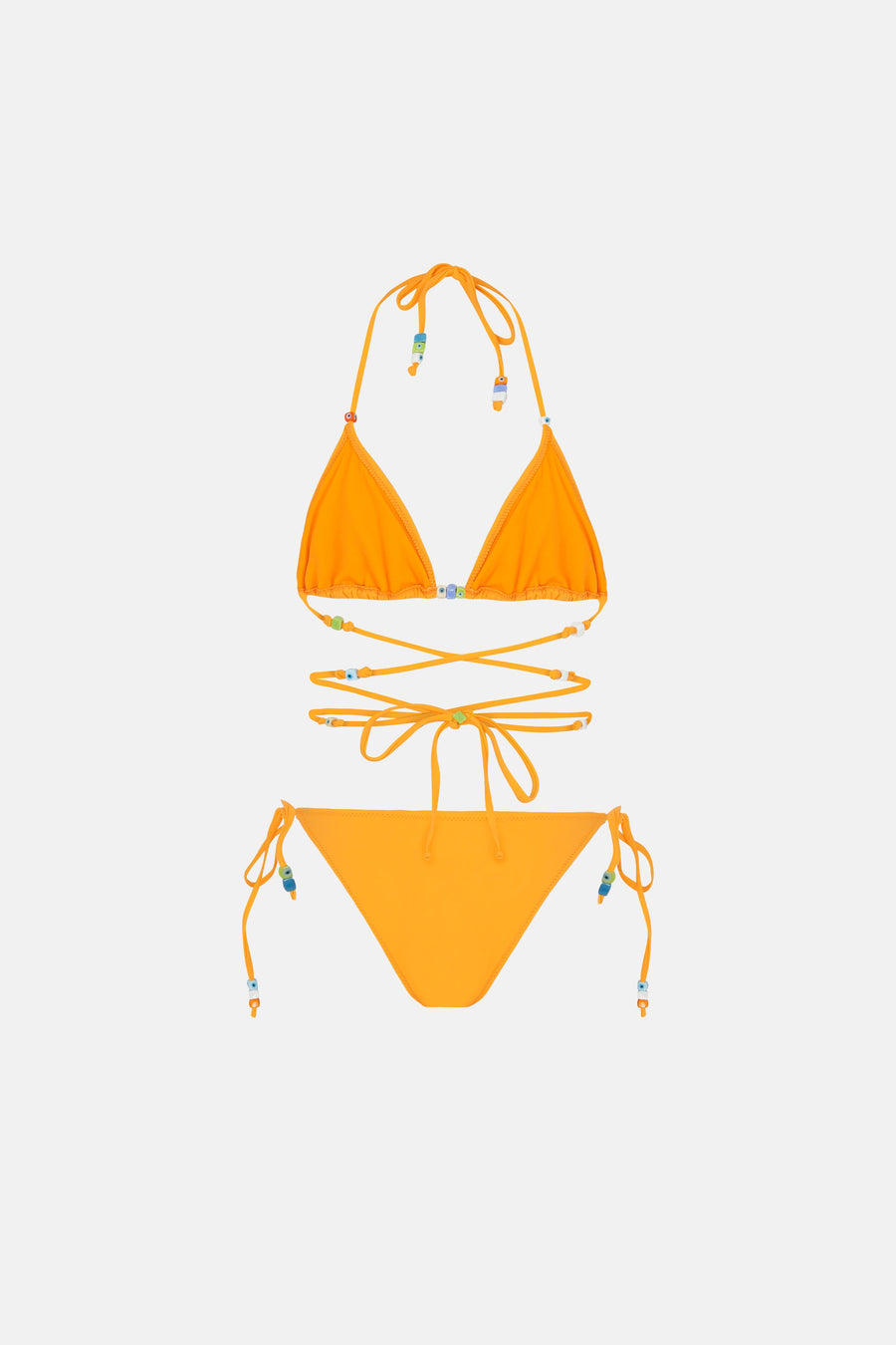 CALYPSO BEADED BIKINI / ORANGE