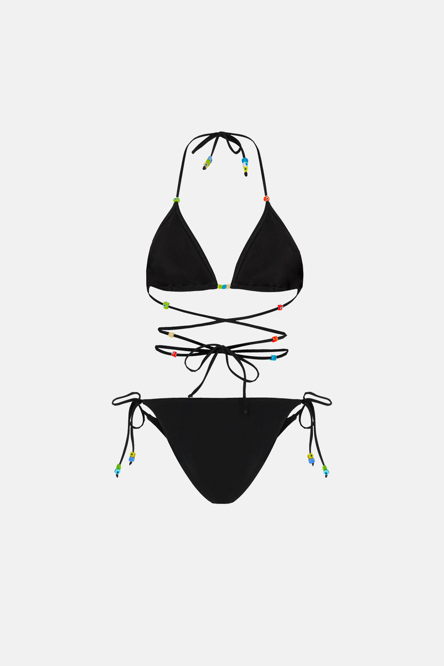 CALYPSO BEADED BIKINI / BLACK