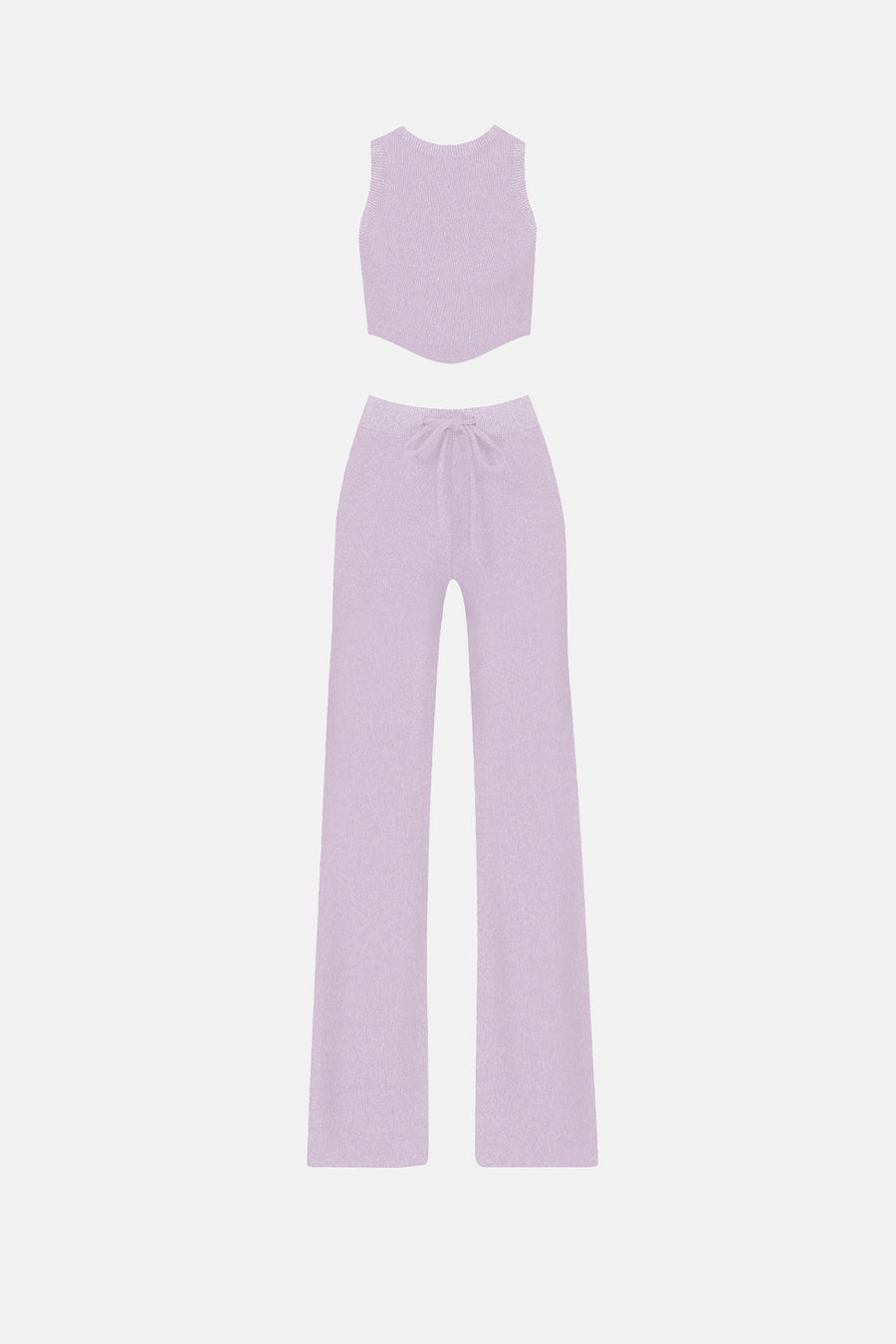 BLISS KNITWEAR TROUSERS / LILAC