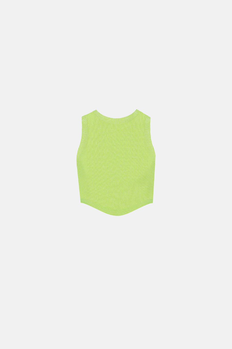 PEACE KNITWEAR TOP / NEON GREEN