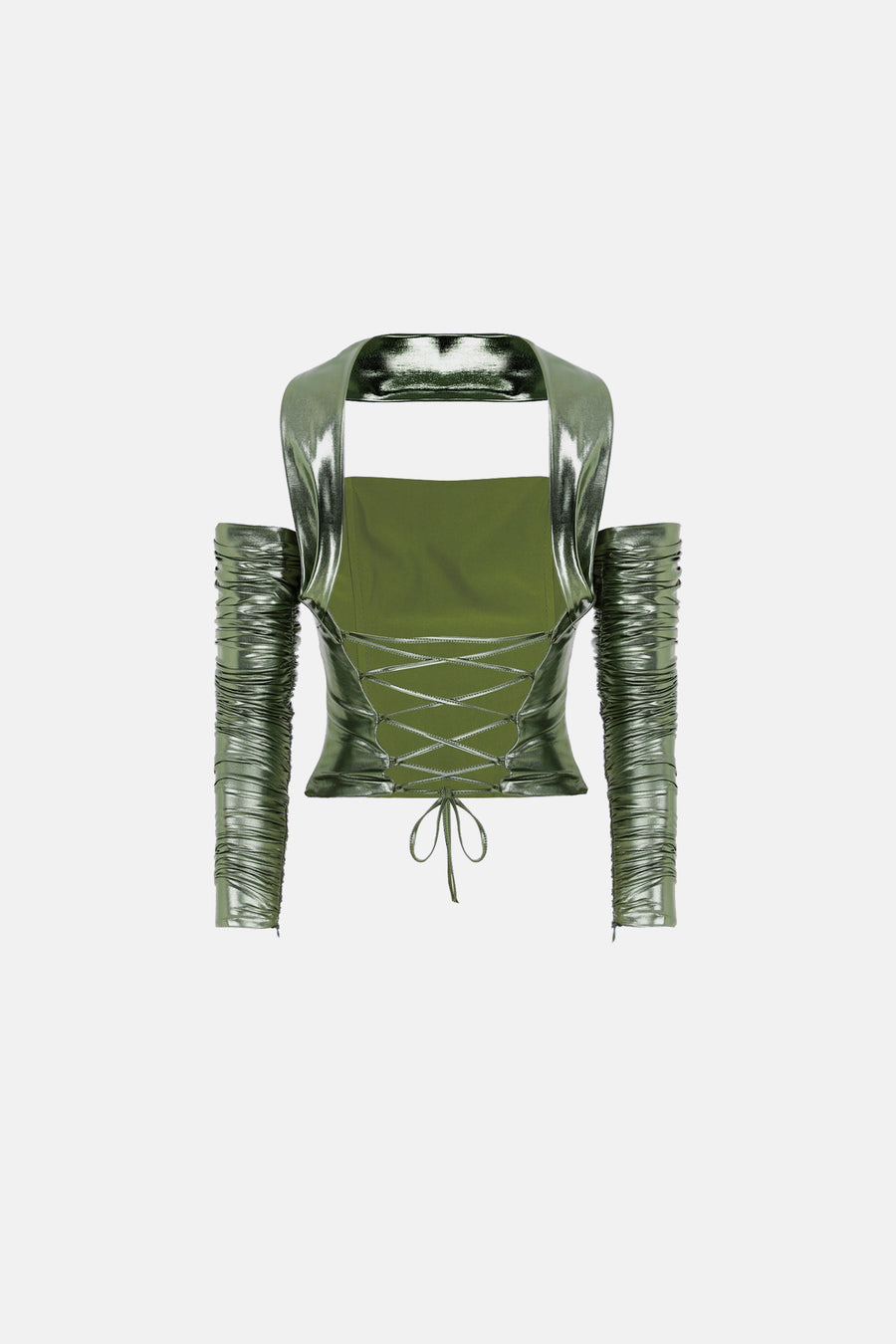 DIORA BUSTIER / METALLIC GREEN