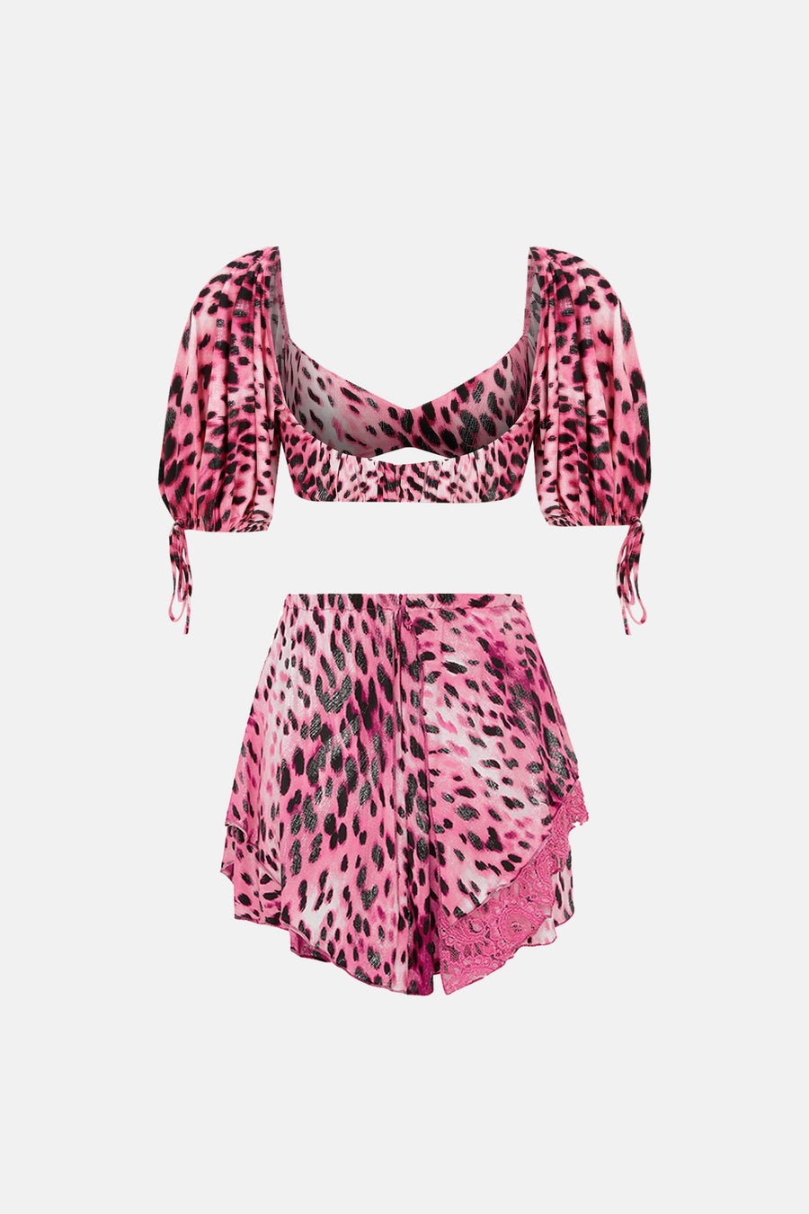 BONITA MINI SKIRT / PINK JUNGLE PATTERN