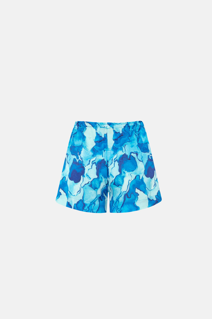 AURA SHORTS SET / BLUE PATTERNED