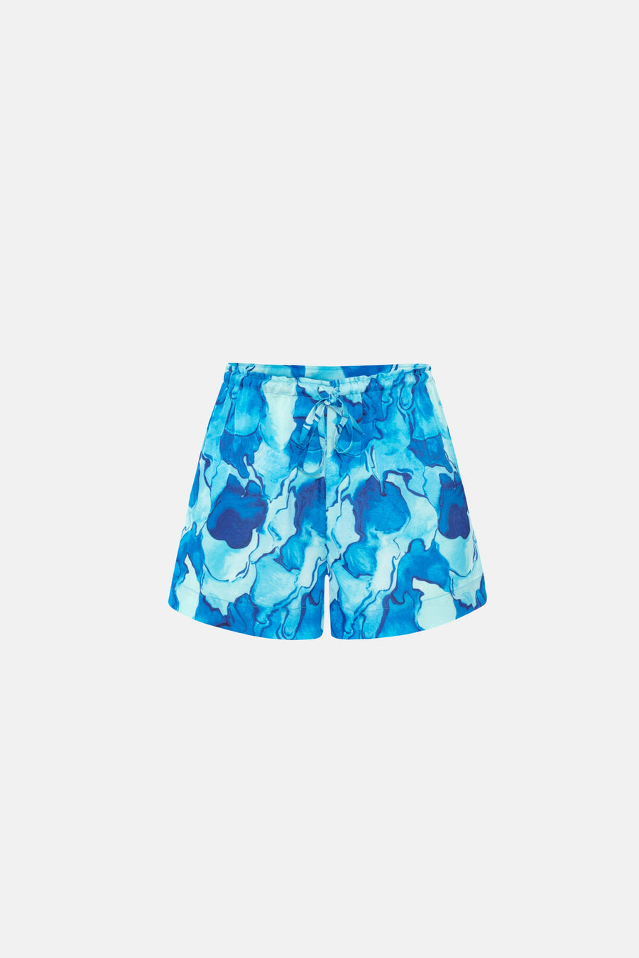 AURA SHORTS SET / BLUE PATTERNED