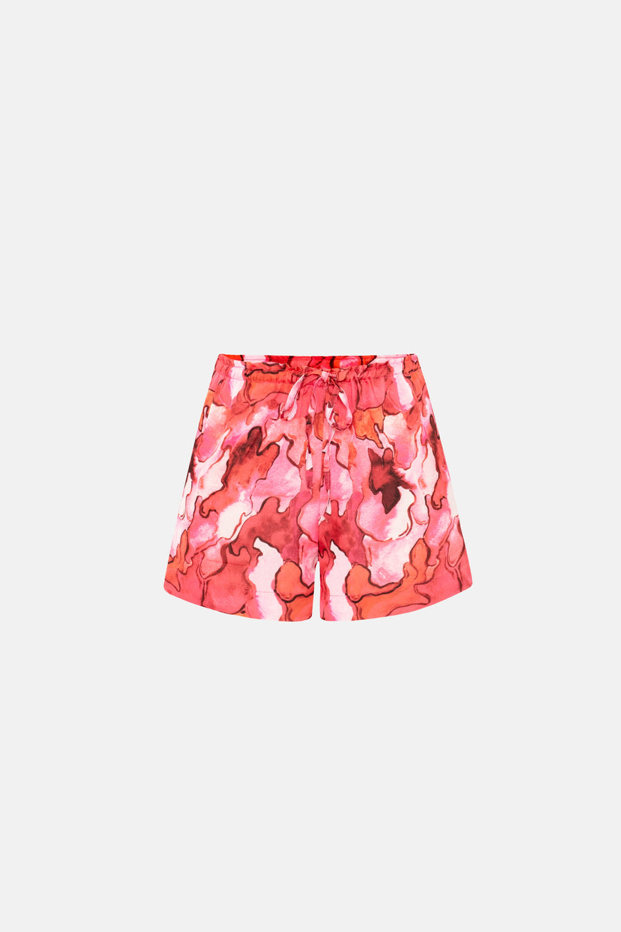 AURA SHORTS SET / RED PATTERNED