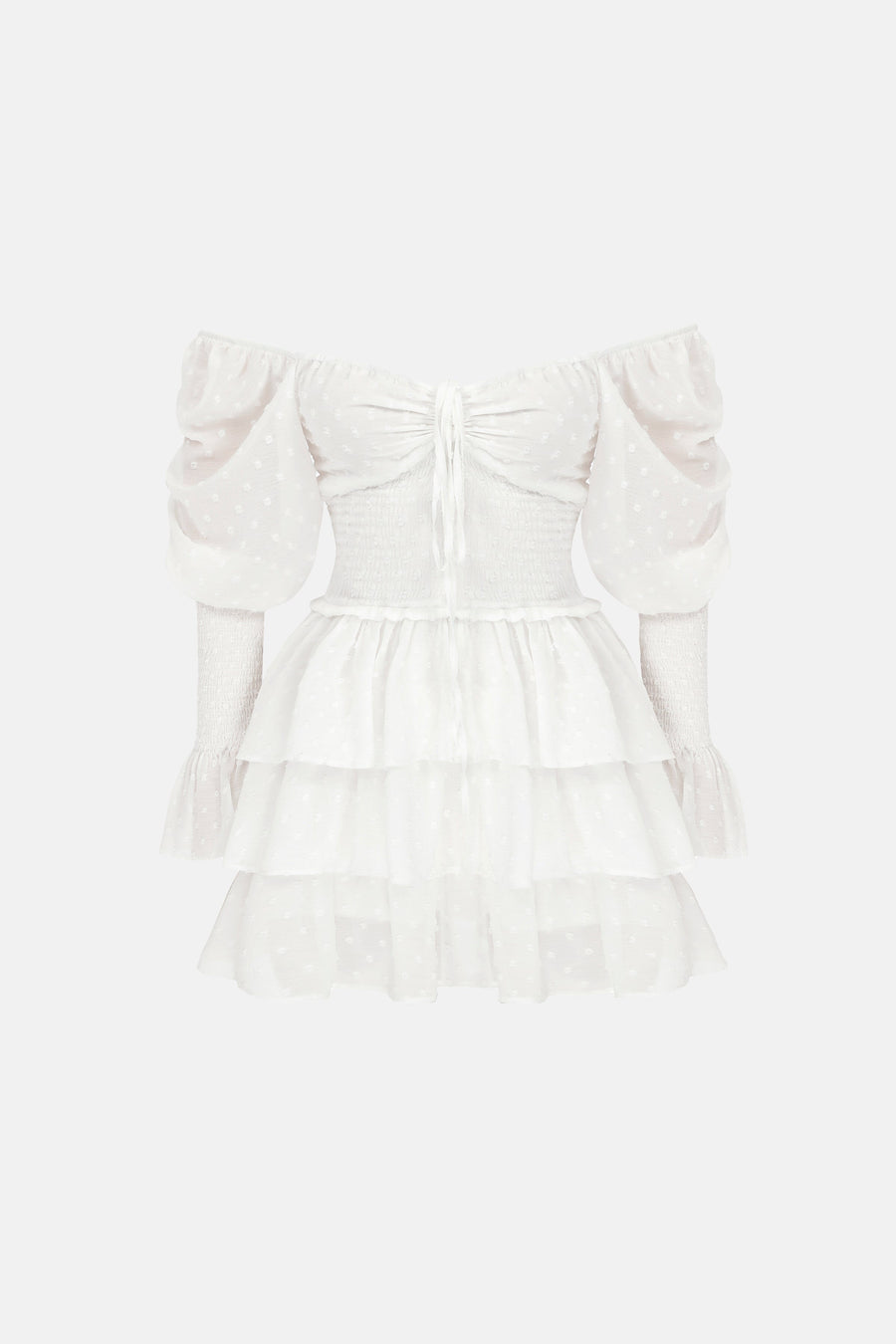 ANGEL DRESS / WHITE SPOTTED