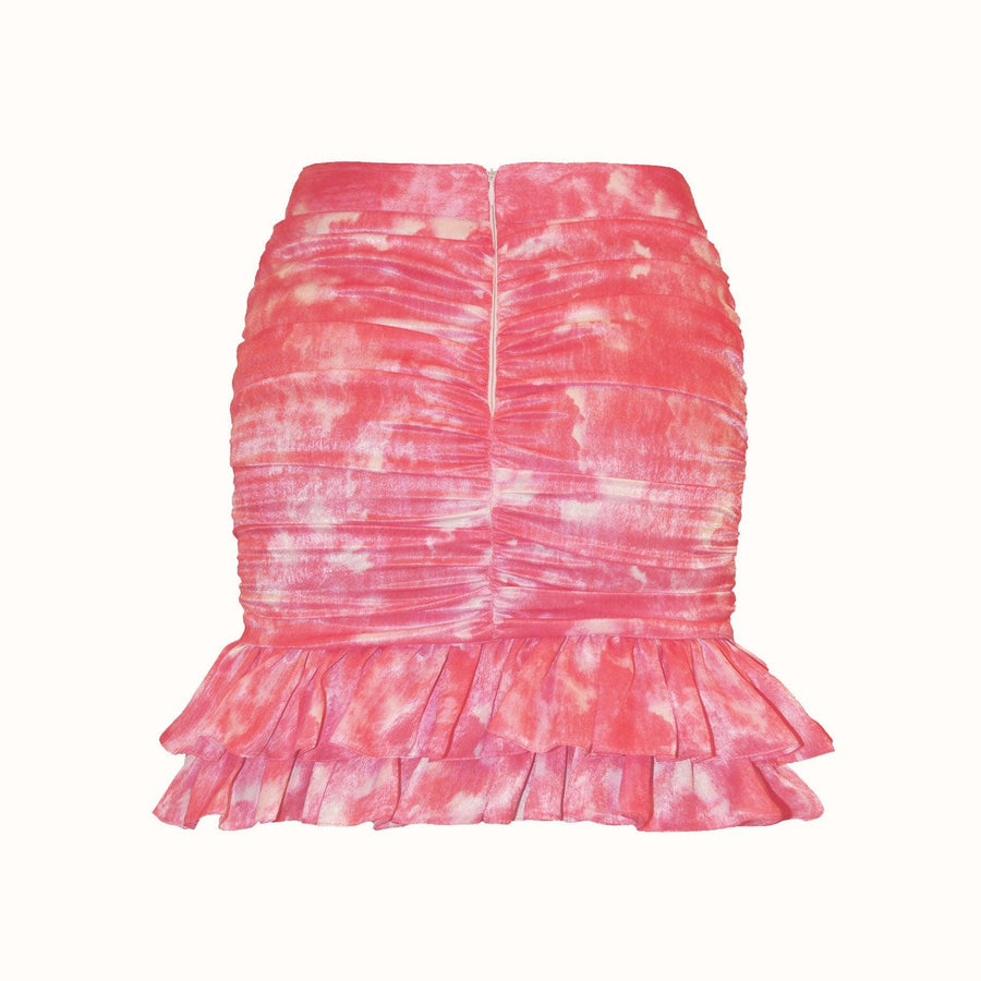 Lola Mini Etek / Pembe Desenli - NAIA ISTANBUL Shop Online