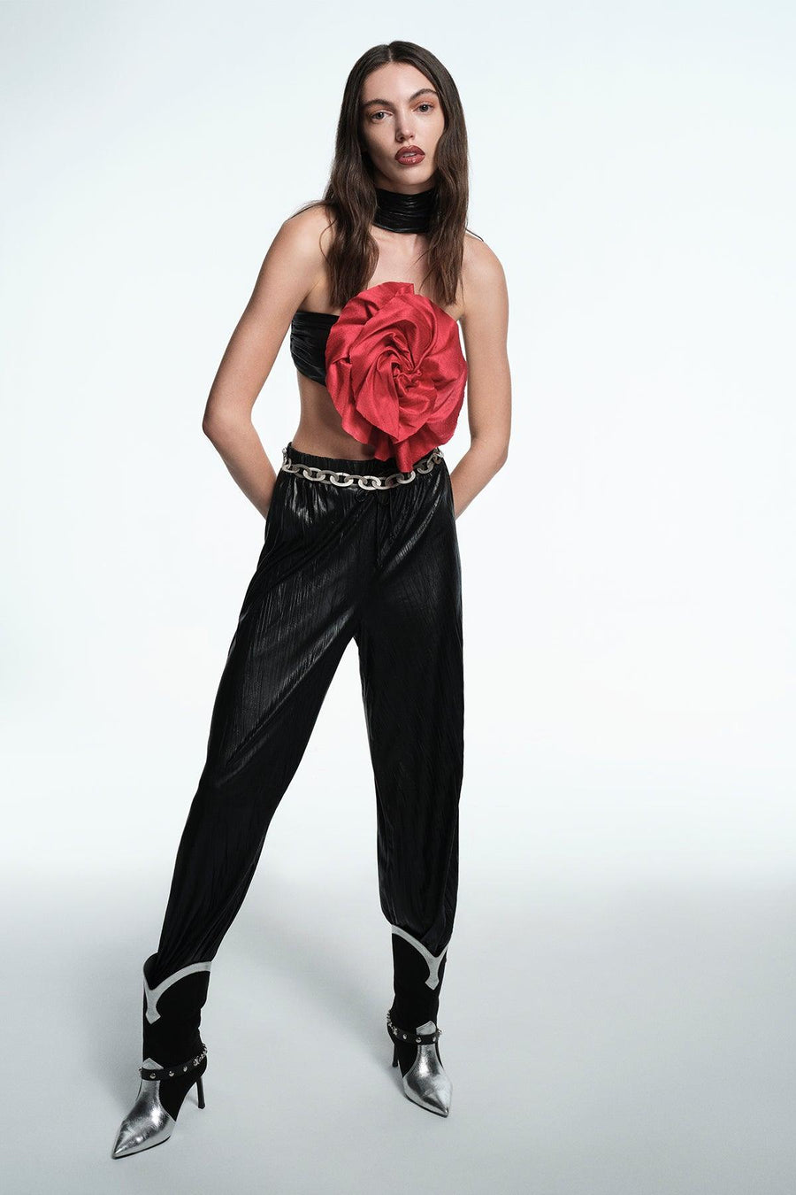 JASMINE CROP TOP / SİYAH - NAIA ISTANBUL Shop Online