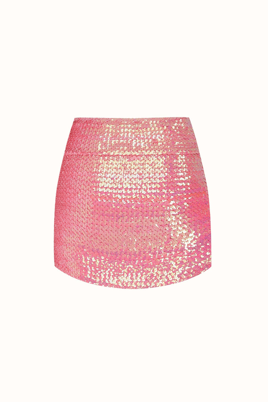 KIRA MINI SKIRT / PINK SEQUIN