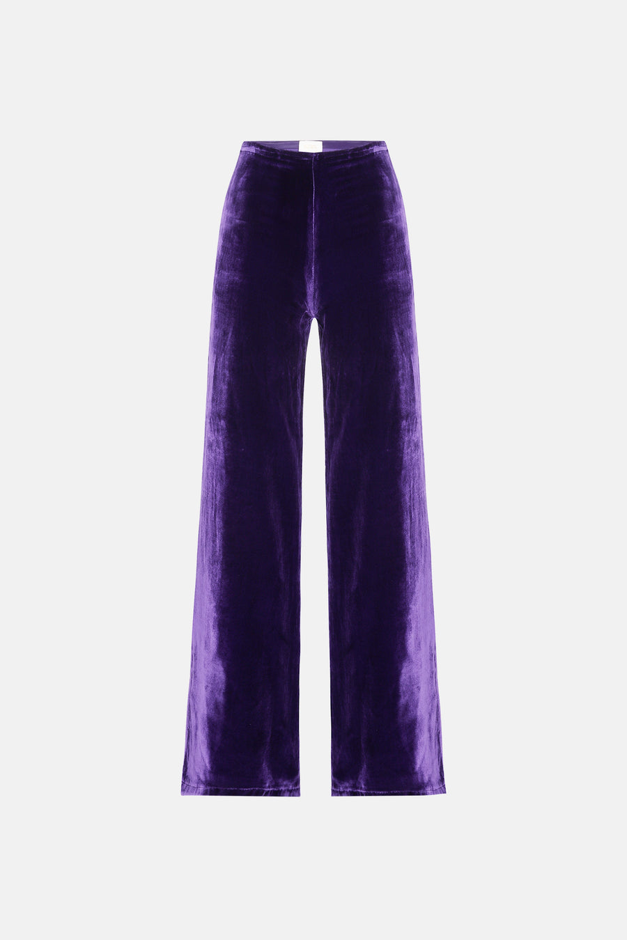 DOVE TROUSERS / PURPLE SILK VELVET